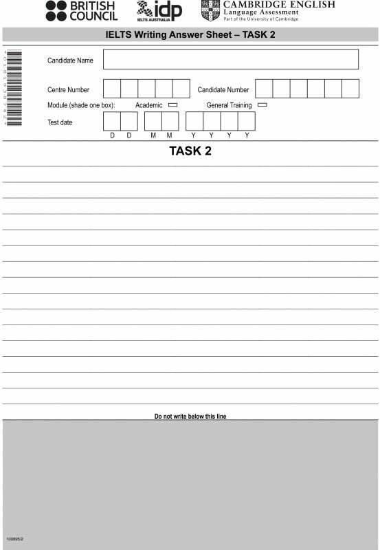 IELTS Writing Test